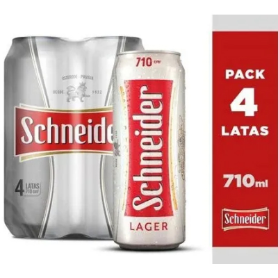 Schneider Pack x4 Lata 710cc