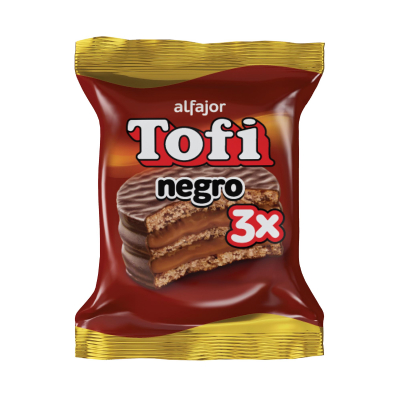 Alfajor Tofi Negro Triple 73gr