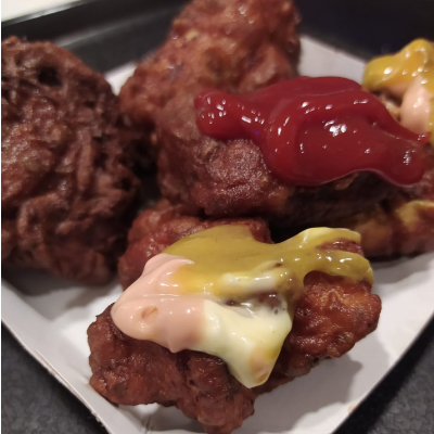 Pollo Frito (6 unidades) + Papas