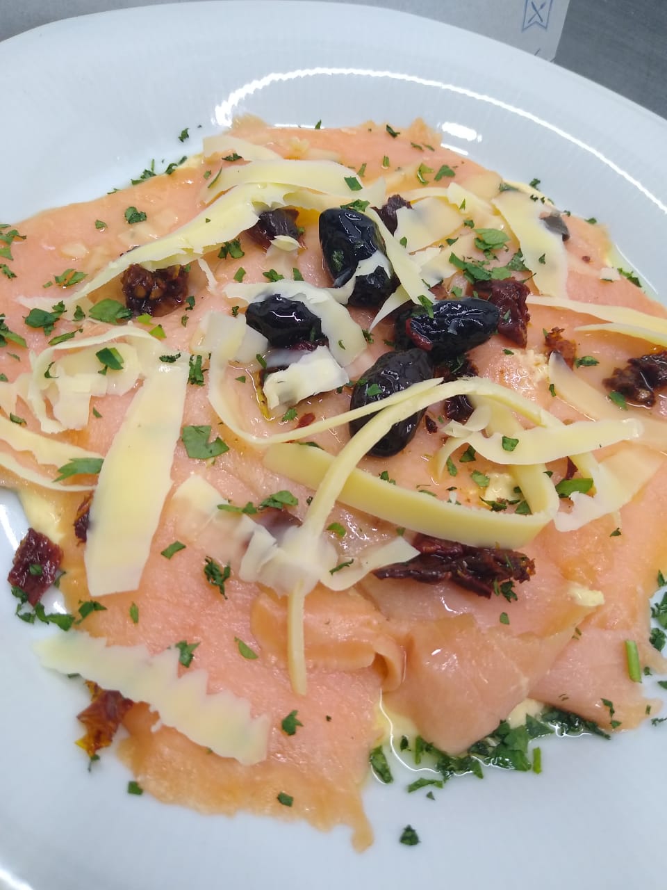 Carpaccio de Salmón Ahumado