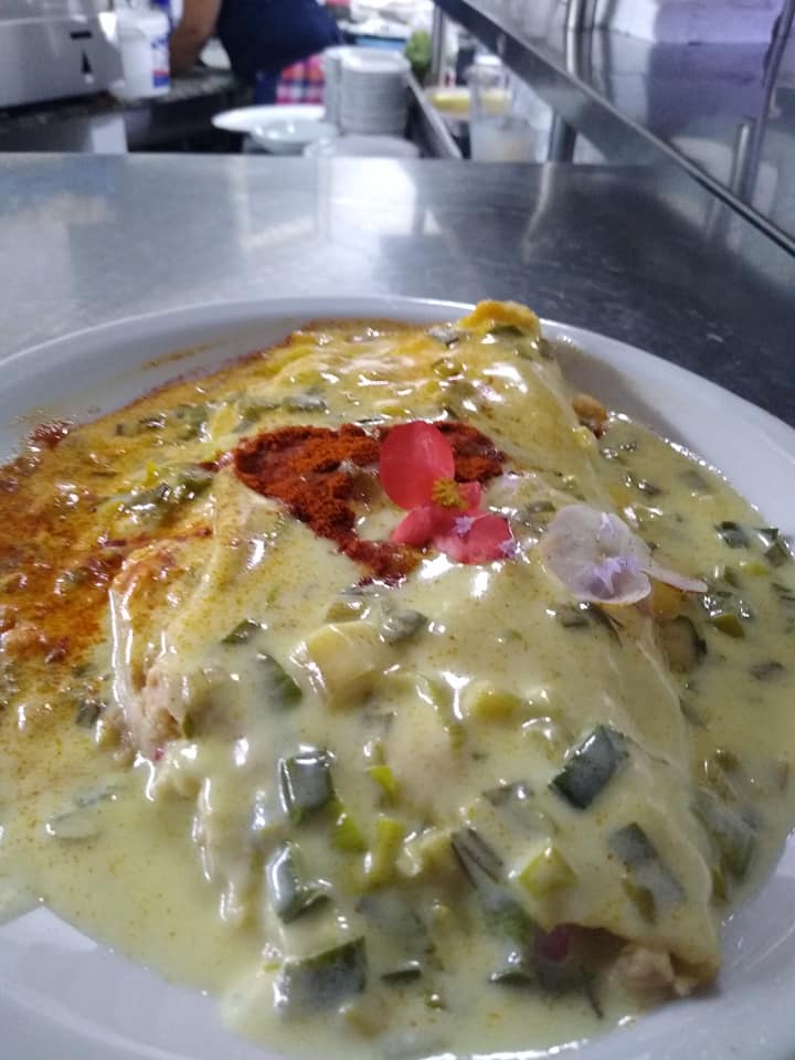 Crepe de Salmón y Espinaca 