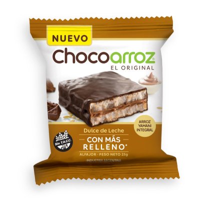 Alfajor Chocoarroz Dulce de Leche