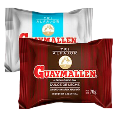 Alfajor Guaymallen Blanco 70gr