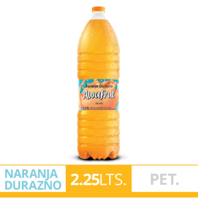Awafrut Naranja Durazno 2,25L