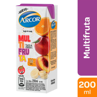 Jugo Arcor Multifruta 200ml