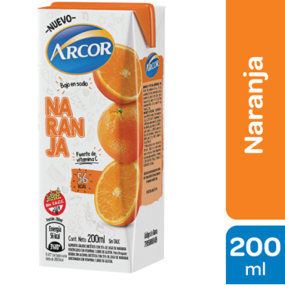 Jugo Arcor Naranja 200ml