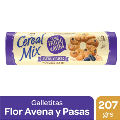 Cereal Mix Avena y Pasas