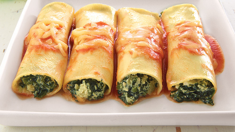 Canelones verdura (6 unidades)