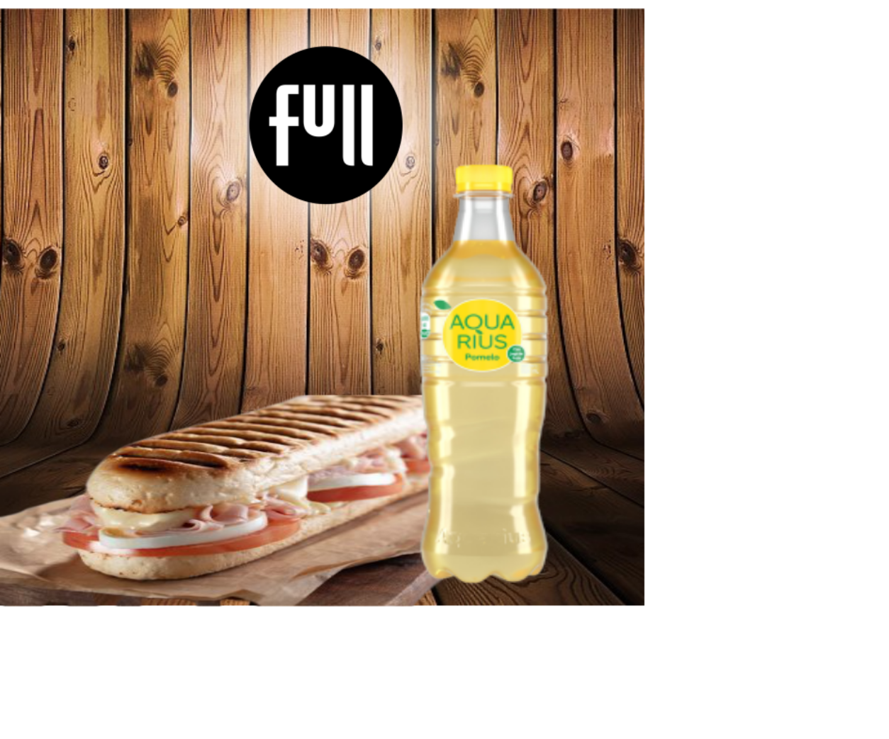 Panini De Jamón, Queso, Huevo Y Tomate + Bebida 500cc