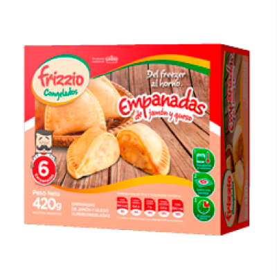 Empanadas de jamón y queso (6 uds.)