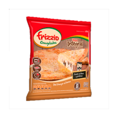 Pizza De Masa Integral Y Mozzarella (8 Porciones)