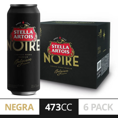 Sixpack Stella Noire 473Cc 