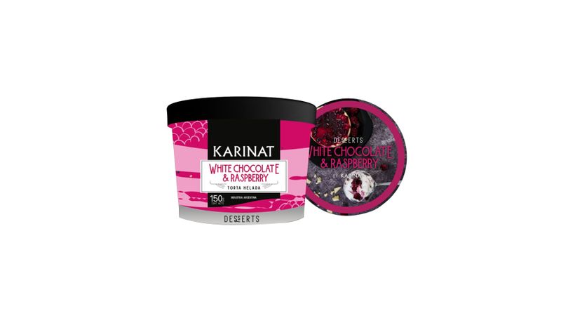 Postre Karinat White chocolate and Raspberry