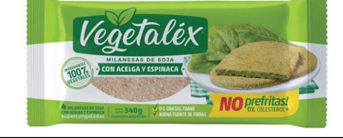 Milanesas De Soja Y Cebolla Vegetalex (4 Unidades)