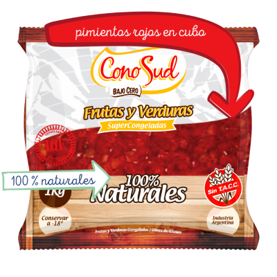 Pimientos En Cubos Cono Sud (1Kg)