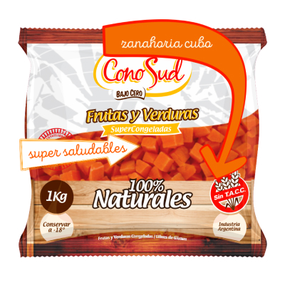 Zanahoria En Cubos Cono Sud (1Kg)