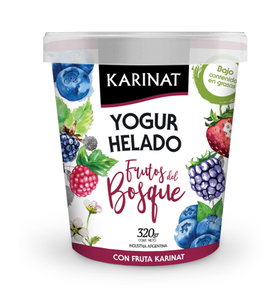 Yogurt Helado karinat Frutos Del Bosque 320Gr