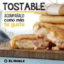 Tostables El Noble jamón y Queso (2 unidades)