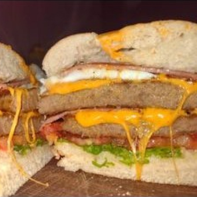 Hamburguesa La Doble + Papas