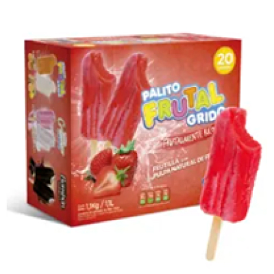 Palito Frutal Frutilla (caja De 20 Unidades)