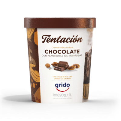 Tentación Chocolate Con Almendras (1 L)
