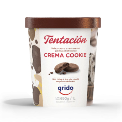 Tentación Crema Cookie (1 Lt.)